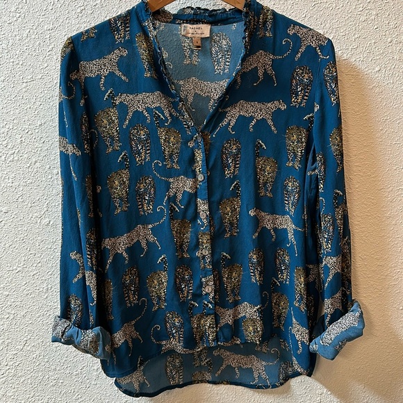 🔥KACHEL X Anthropologie Cheetah blouse - Picture 14 of 16